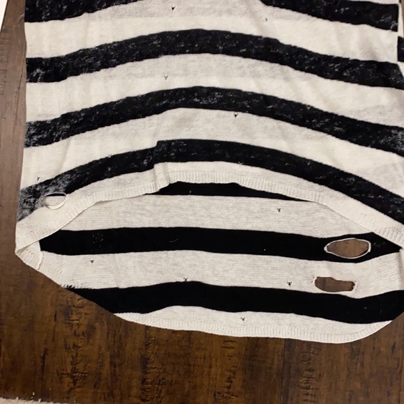 NWT Aqua Navy + White Striped Sweater - Picture 2 of 3